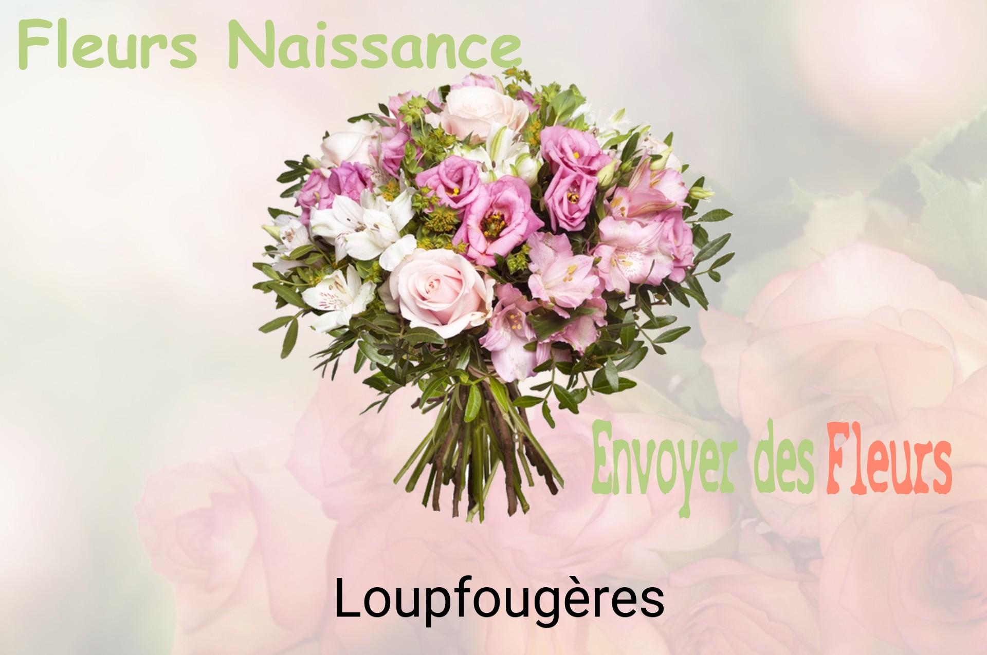 Bouquet de fleurs de naissance livré à Loupfougères